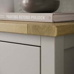 Olney Wide 2 Drawer Bedside Table - thumbnail 4