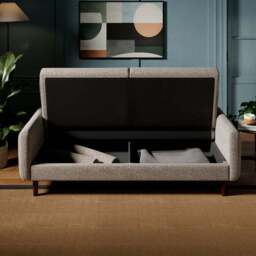 Margot Multi Yarn Boucle Clic Clac Storage Sofa Bed - thumbnail 3