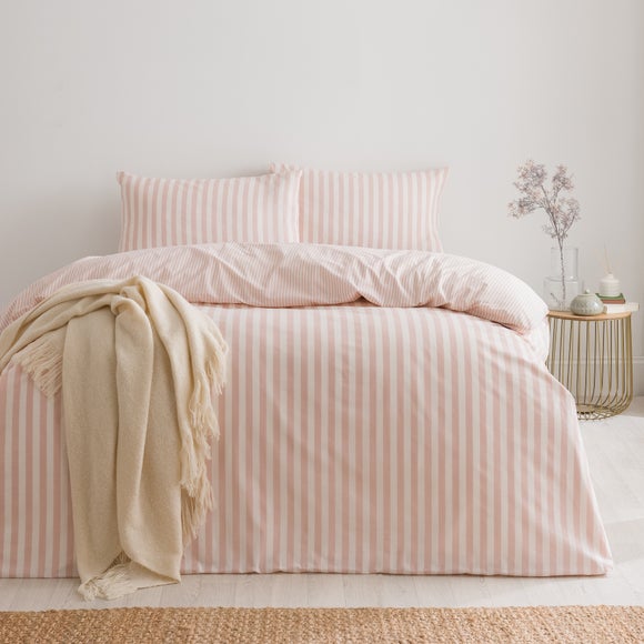 Durham Stripe 100% Cotton Duvet Cover and Pillowcase Set - image 1