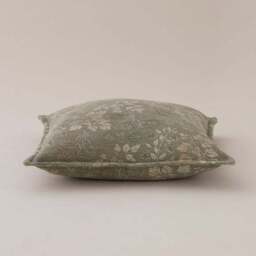 Paisley Olive Green Square Cushion Cover - thumbnail 3