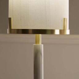 Midland Marble Effect Table Lamp - thumbnail 3