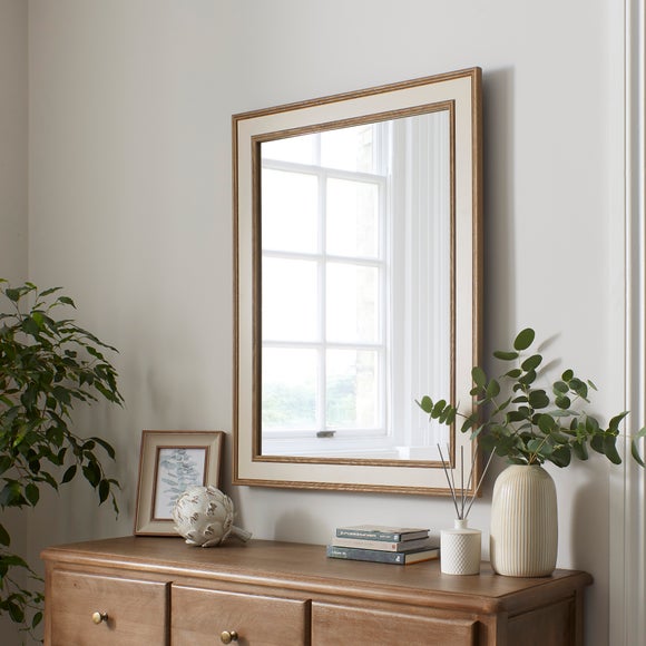 Olney Wooden Rectangle Wall Mirror - image 1