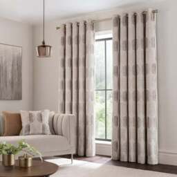 Orion Cut Velvet Eyelet Curtains - thumbnail 2