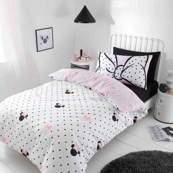 Disney Minnie Mouse Duvet Cover and Pillowcase Set by Dunelm