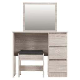 Walker 3 Drawer Dressing Table with Stool - thumbnail 5
