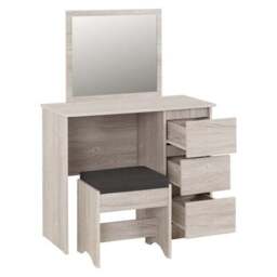 Walker 3 Drawer Dressing Table with Stool - thumbnail 4