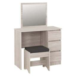Walker 3 Drawer Dressing Table with Stool - thumbnail 3