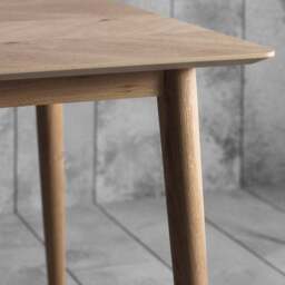 Manila 6 Seater Dining Table, Oak - thumbnail 3