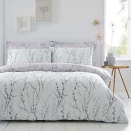 Belle Reversible Duvet Cover and Pillowcase Set - thumbnail 3
