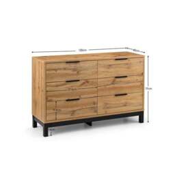 Bali Wide 6 Drawer Chest - thumbnail 6