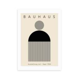 East End Prints Black Minimal Bauhaus Print by Luxe Poster Co - thumbnail 2