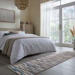 Patchwork Striped Washable Runner