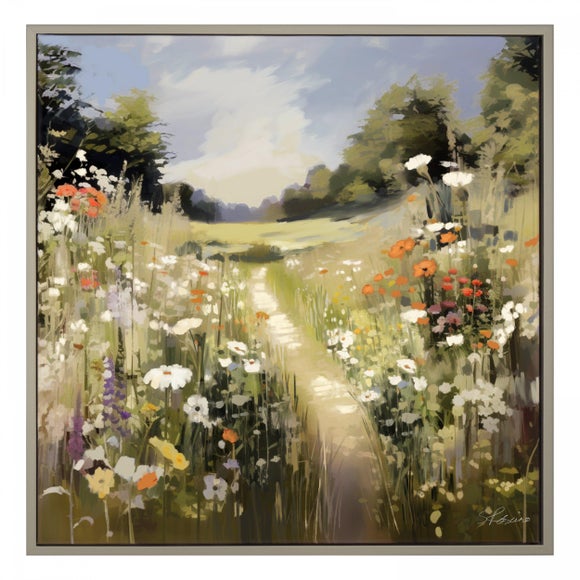 Cedar & Sage Wildflower Wander Framed Canvas