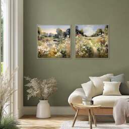 Cedar & Sage Wildflower Wander Framed Canvas - thumbnail 2