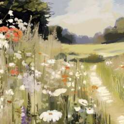 Cedar & Sage Wildflower Wander Framed Canvas - thumbnail 3