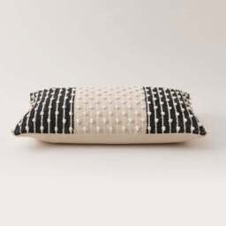 Jersey Bobble Banded Rectangle Cushion - thumbnail 4