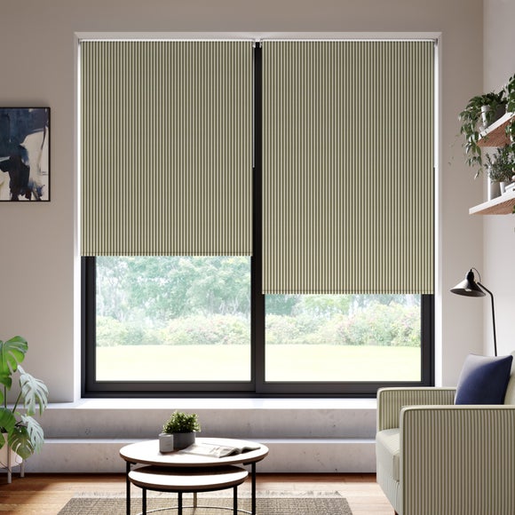 Linford Stripe Fire Retardant Blackout Made to Measure Roller Blind - image 1