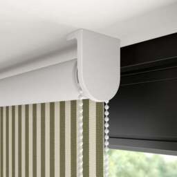 Linford Stripe Fire Retardant Blackout Made to Measure Roller Blind - thumbnail 5
