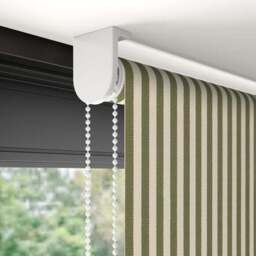 Linford Stripe Fire Retardant Blackout Made to Measure Roller Blind - thumbnail 4
