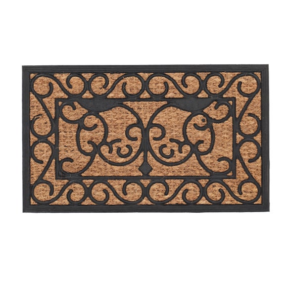 Fallen Fruits Rectangle Rubber Coir Doormat - image 1