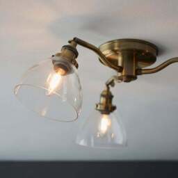 Vogue Tobermory Industrial 3 Light Adjustable Semi Flush Ceiling Light - thumbnail 2