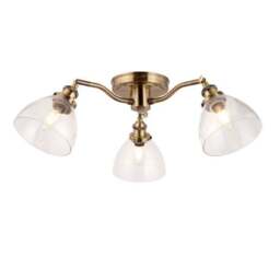 Vogue Tobermory Industrial 3 Light Adjustable Semi Flush Ceiling Light - thumbnail 5