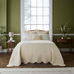 Dorma Soft Scalloped Bedspread - thumbnail 1