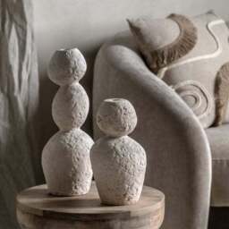 Sable Medium Pebble Candle Holder - thumbnail 2