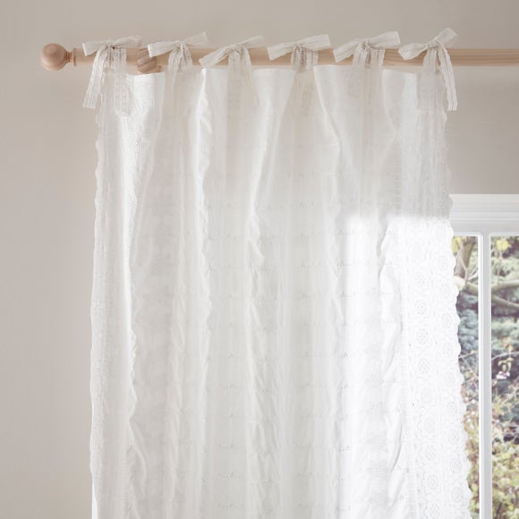 Adelina Embroidered Tab Top Voile Panel - image 1