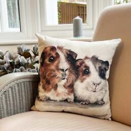 Daro Guinea Pigs Square Cushion - thumbnail 1