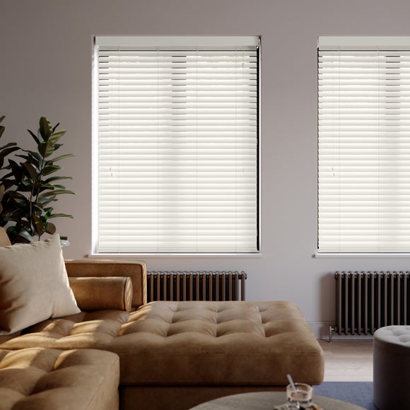 Made To Measure 50mm Slats Room Darkening White Venetian Blind - image 1