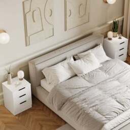 Hayes Set of 2 3 Drawer Bedside Tables - thumbnail 5