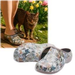 Backdoorshoes Women's Cat Garden Clogs - thumbnail 1