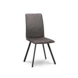 Tribeca 4 Seater Rectangular Dining Table with 4 Monroe Chairs, Brown - thumbnail 3