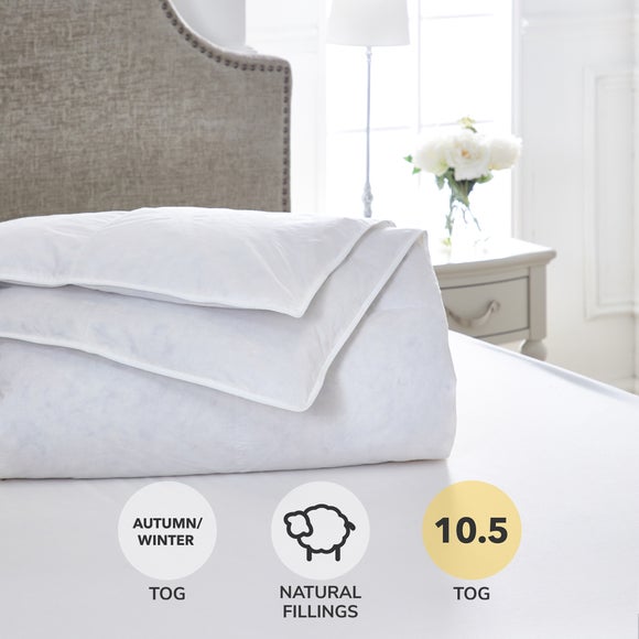 Dorma Luxurious White Goose Down 7.5 Tog Duvet - image 1