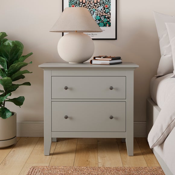 Lynton 2 Drawer Wide Bedside Table - image 1