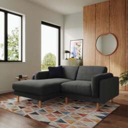 Newton Luxe Chenille Corner Chaise Sofa - thumbnail 1