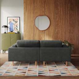 Newton Luxe Chenille Corner Chaise Sofa - thumbnail 3