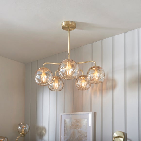 Vogue Arkoma Glass 5 Light Chandelier - image 1