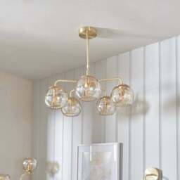 Vogue Arkoma Glass 5 Light Chandelier - thumbnail 2