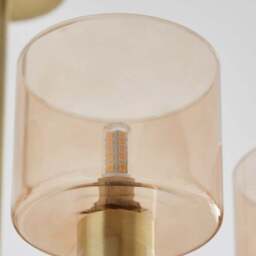 Erin Art Deco 8 Light Semi Flush Ceiling Light - thumbnail 3