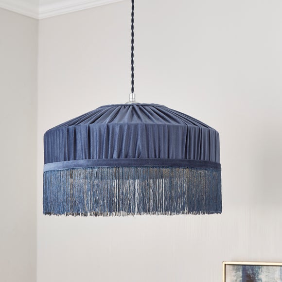 Alessia Velvet Pleated Lamp Shade - image 1