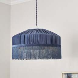 Alessia Velvet Pleated Lamp Shade - thumbnail 1