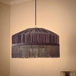 Alessia Velvet Pleated Lamp Shade - thumbnail 2
