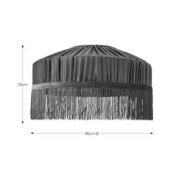 Alessia Velvet Pleated Lamp Shade - thumbnail 5