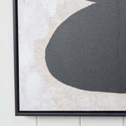 Black & Natural Stone Design Framed Canvas - thumbnail 2