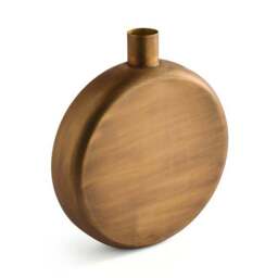 Metal Flat Bottle Vase - thumbnail 3