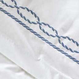 Dorma Coastal Embroidery 100% Cotton Duvet Cover & Pillowcase Set - thumbnail 3