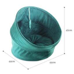 Rosewood Velvet Canopy Green Cat Bed - thumbnail 5