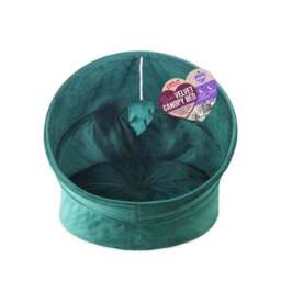 Rosewood Velvet Canopy Green Cat Bed - thumbnail 2
